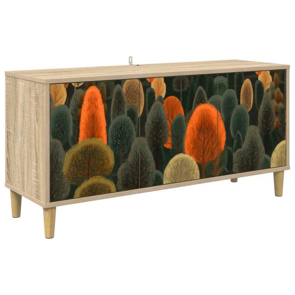 TV-Schrank ZAANDAM 102 x 33 x 50 cm Sonoma Holzwerkstoff