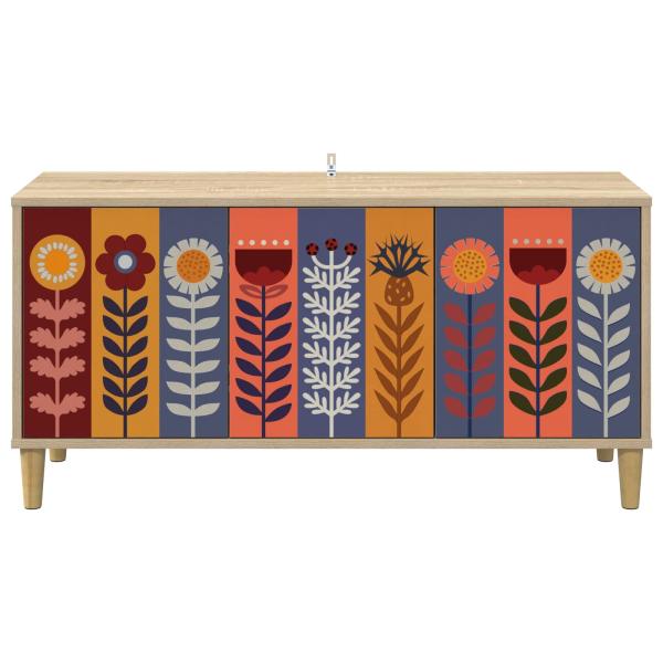 TV-Schrank ESSEN 102 x 33 x 50 cm Sonoma Holzwerkstoff