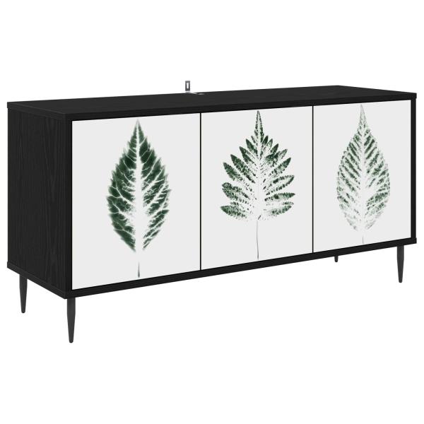 TV-Schrank HANAU 102 x 33 x 51 cm Schwarz Eichen-Optik