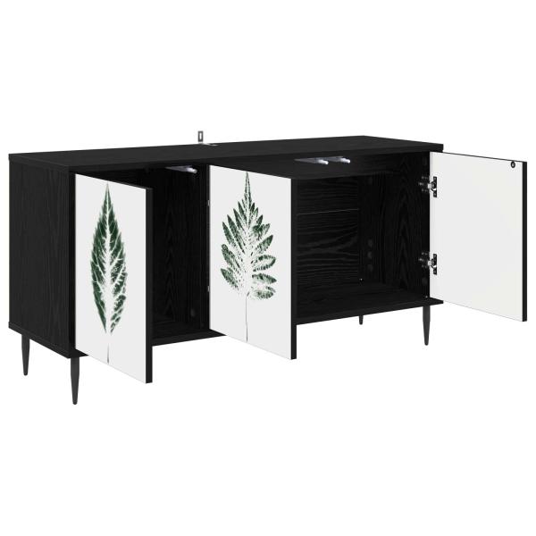 TV-Schrank HANAU 102 x 33 x 51 cm Schwarz Eichen-Optik