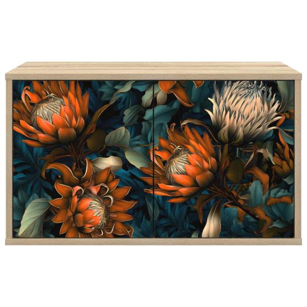 Wandmontierter TV-Schrank LOCHEM 69 x 33 x 40 cm Sonoma-Eiche