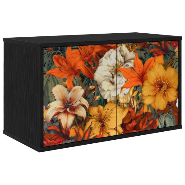 ARDEBO.de - Wandmontierter TV-Schrank GENNEP 69 x 33 x 40 cm Holzwerkstoff