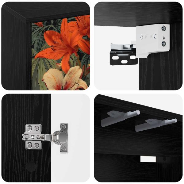 Wandmontierter TV-Schrank GENNEP 69 x 33 x 40 cm Holzwerkstoff