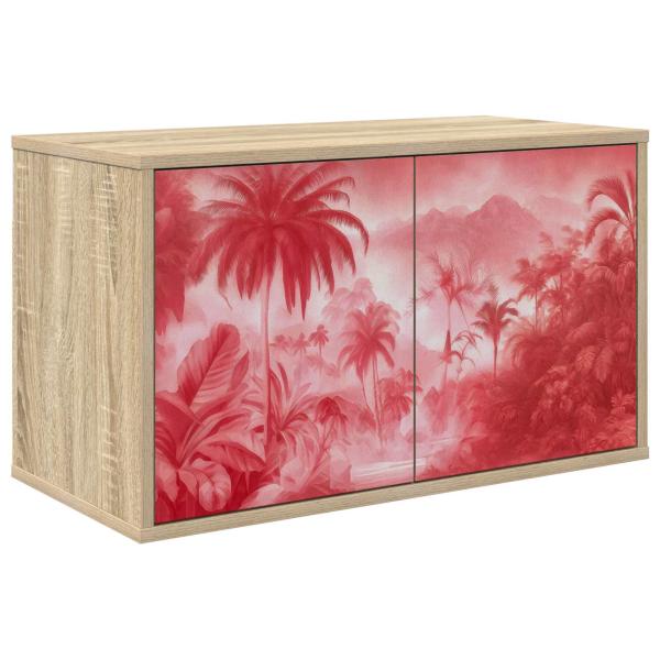 ARDEBO.de - Wandmontierter TV-Schrank AACHEN 69 x 33 x 40 cm Sonoma-Eiche