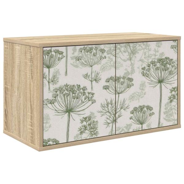 ARDEBO.de - Wandmontierter TV-Schrank GOTHA 69 x 33 x 40 cm Sonoma-Eiche