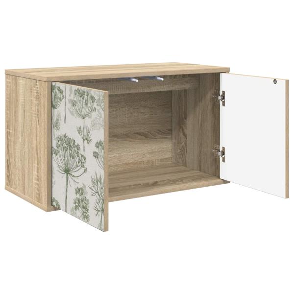 Wandmontierter TV-Schrank GOTHA 69 x 33 x 40 cm Sonoma-Eiche