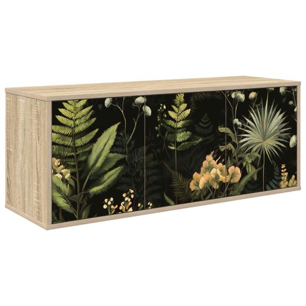 ARDEBO.de - Wandmontierter TV-Schrank RHENEN 102 x 33 x 40 cm Sonoma-Eiche