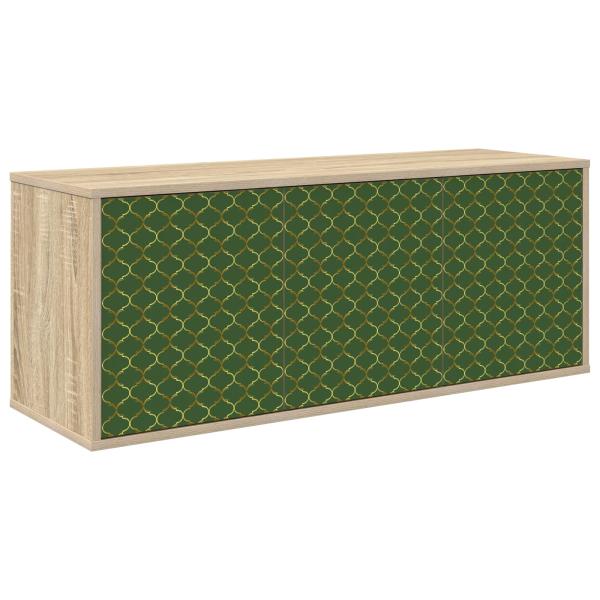 ARDEBO.de - Wandmontierter TV-Schrank GELEEN 102 x 33 x 40 cm Sonoma-Eiche