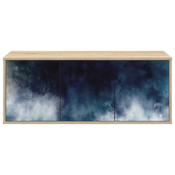 Wandmontierter TV-Schrank RAALTE 102 x 33 x 40 cm Sonoma-Eiche