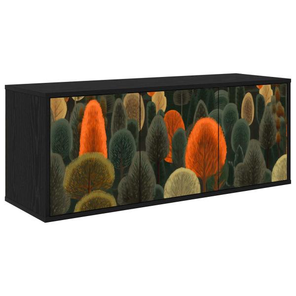 ARDEBO.de - Wandmontierter TV-Schrank ZAANDAM 102 x 33 x 40 cm