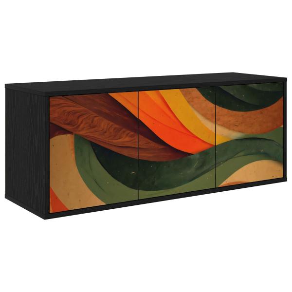 ARDEBO.de - Wandmontierter TV-Schrank BONN 102 x 33 x 40 cm Holzwerkstoff