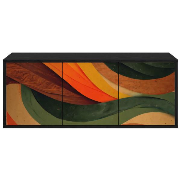 Wandmontierter TV-Schrank BONN 102 x 33 x 40 cm Holzwerkstoff