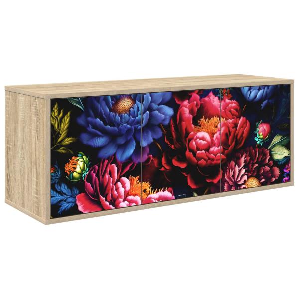 Wandmontierter TV-Schrank KIEL 102 x 33 x 40 cm Sonoma-Eiche