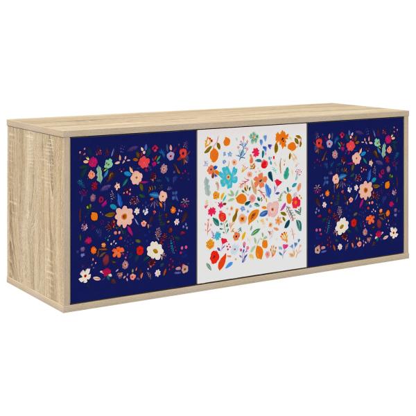 Wandmontierter TV-Schrank MAINZ 102 x 33 x 40 cm Sonoma-Eiche