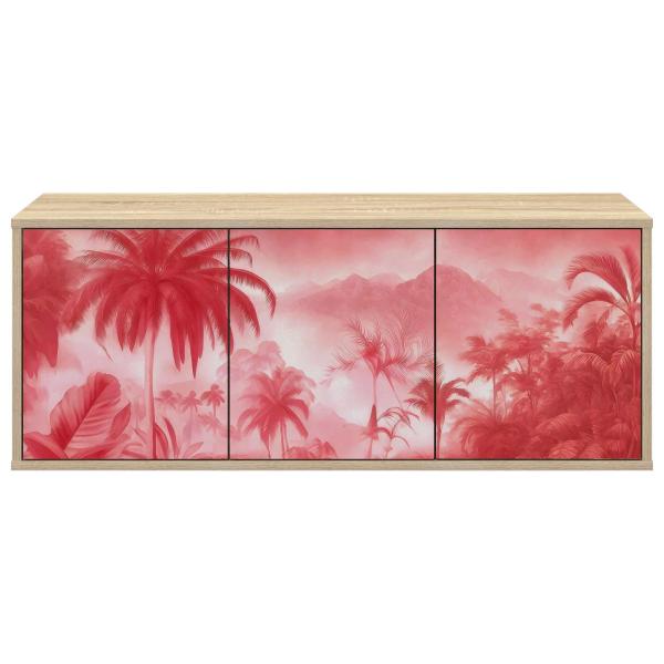 Wandmontierter TV-Schrank AACHEN 102 x 33 x 40 cm Sonoma-Eiche