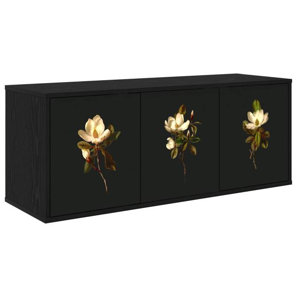 ARDEBO.de - Wandmontierter TV-Schrank BREMEN 102 x 33 x 40 cm Holzwerkstoff