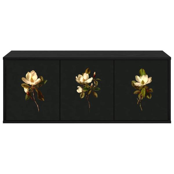 Wandmontierter TV-Schrank BREMEN 102 x 33 x 40 cm Holzwerkstoff