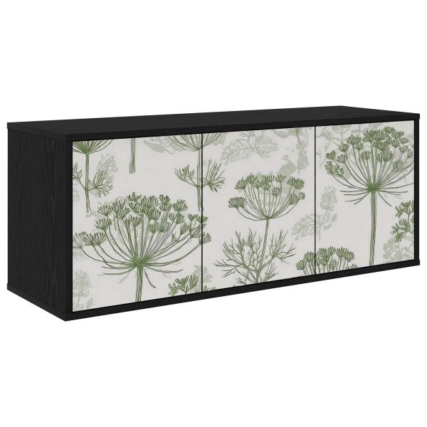 ARDEBO.de - Wandmontierter TV-Schrank GOTHA 102 x 33 x 40 cm Holzwerkstoff