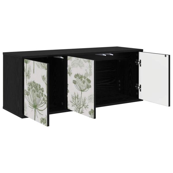 Wandmontierter TV-Schrank GOTHA 102 x 33 x 40 cm Holzwerkstoff
