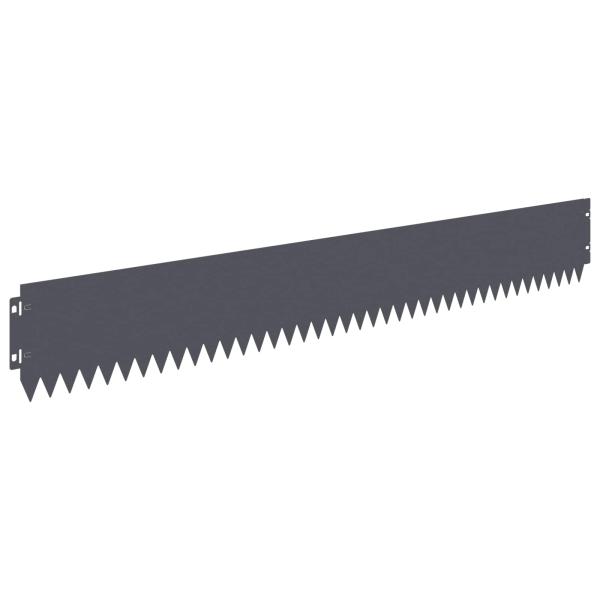 Rasenkante 30 stk. 103 x 15 cm Stahl Anthrazit