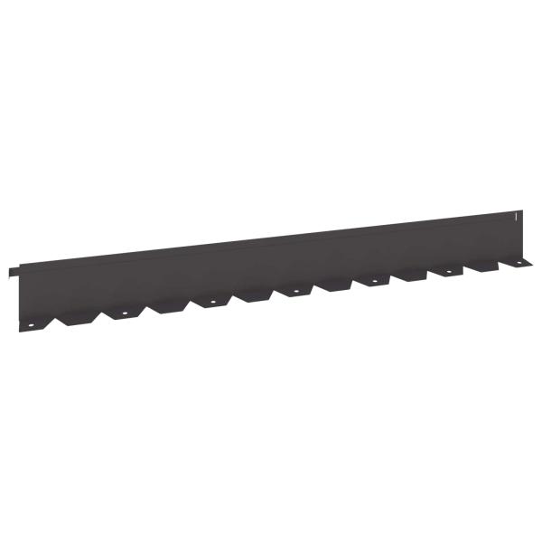 Raseneinfassung 20 stk. 102 x 10 x 4 cm Stahl Schwarz