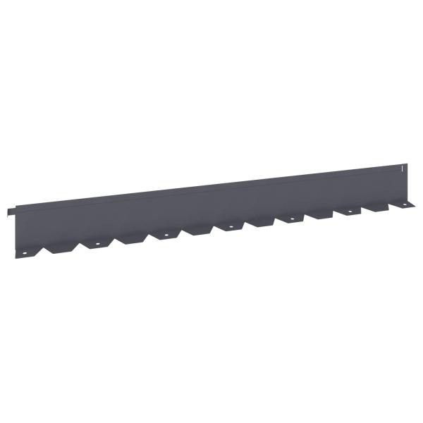 Raseneinfassung 20 stk. 102 x 10 x 4 cm Stahl Anthrazit