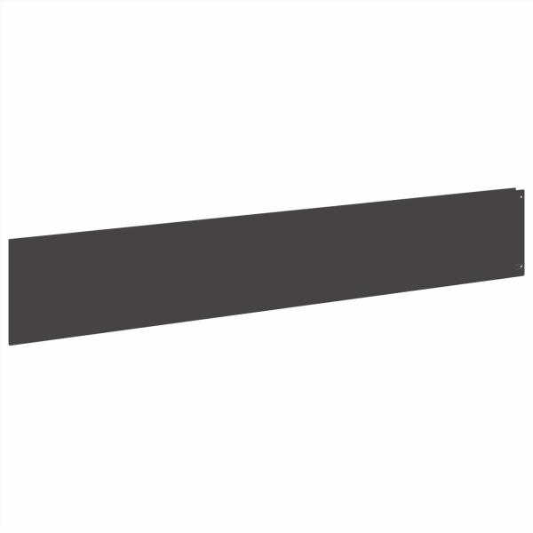 Rasenkante 10 stk. 100 x 18 cm Stahl Schwarz