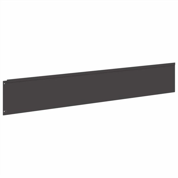 Rasenkante 10 stk. 100 x 18 cm Stahl Schwarz