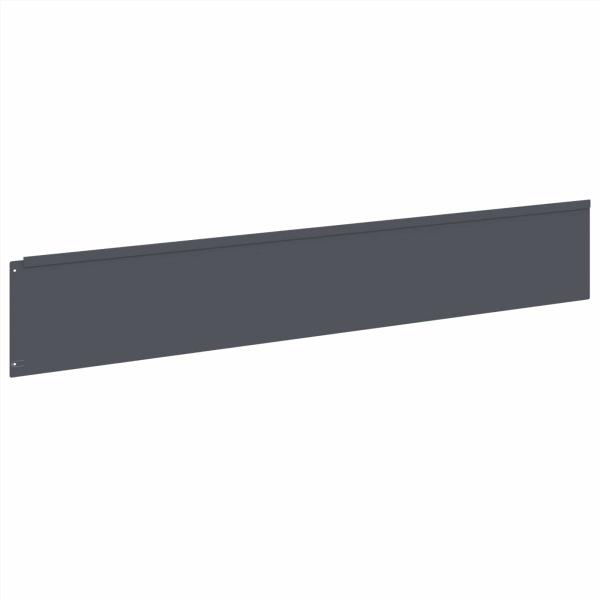 Rasenkante 10 stk. 100 x 18 cm Stahl Anthrazit