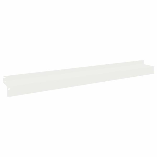 Raseneinfassung 30 Stk. 100 x 10 x 8 cm Stahl Weiß