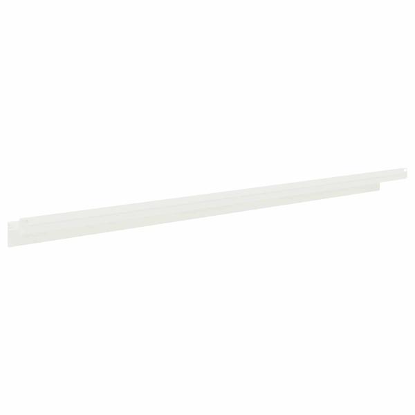 Raseneinfassung 30 Stk. 100 x 10 x 8 cm Stahl Weiß