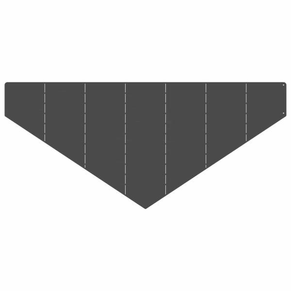 Raseneinfassung 4 stk. 100 x 45 cm Stahl Schwarz