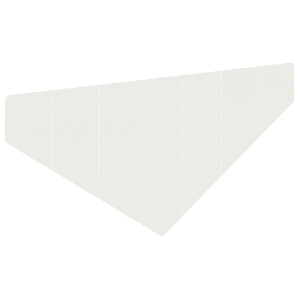Raseneinfassung 100 x 45 cm Stahl Weiß