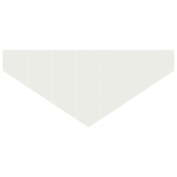 Raseneinfassung 100 x 45 cm Stahl Weiß