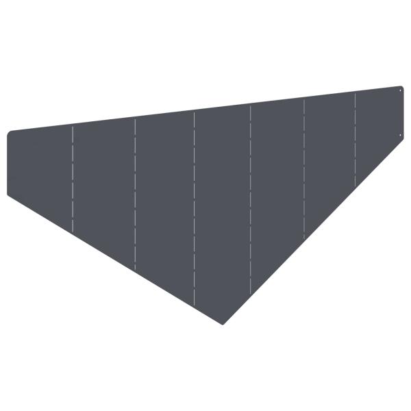 Raseneinfassung 100 x 45 cm Stahl Anthrazit