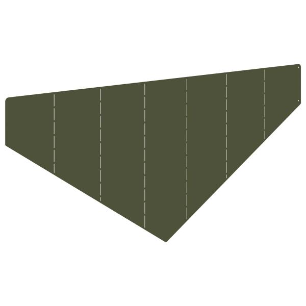Raseneinfassung 4 stk. 100 x 45 cm Stahl Olivgrün