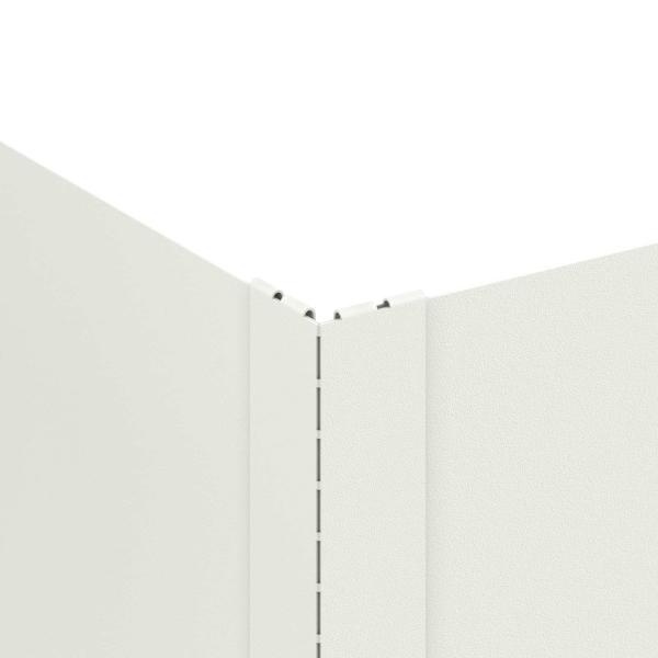 Raseneinfassung 100 x 60 x 20 cm Stahl Weiß