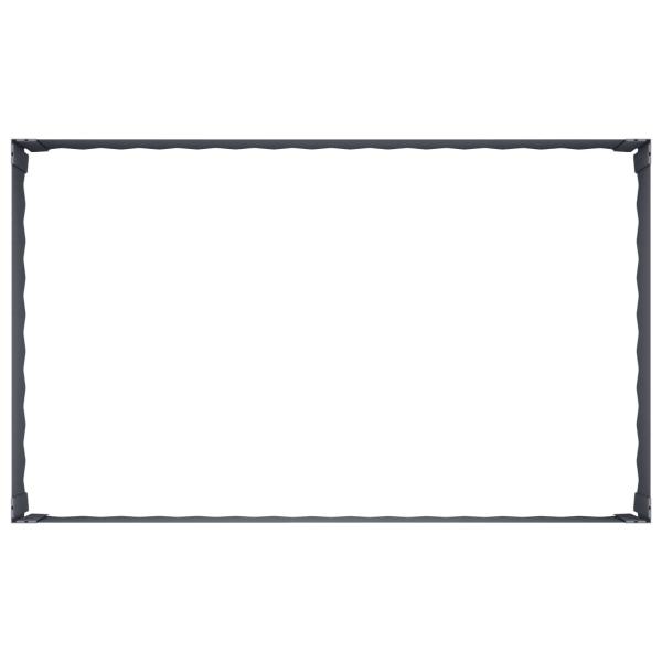 Raseneinfassung 100 x 60 x 35 cm Stahl Anthrazit