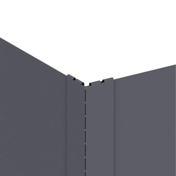 Raseneinfassung 100 x 100 x 35 cm Stahl Anthrazit