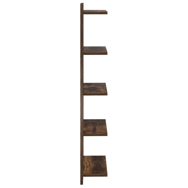 Wandregal Raucheiche 30 x 15 x 100 cm Holzwerkstoff