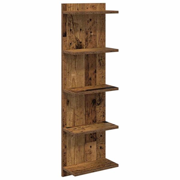 Wandregal Altholz 30 x 15 x 100 cm Holzwerkstoff