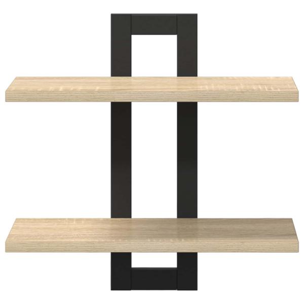 Schweberegale Sonoma-Eiche 40 x 15 x 40 cm Holzwerkstoff