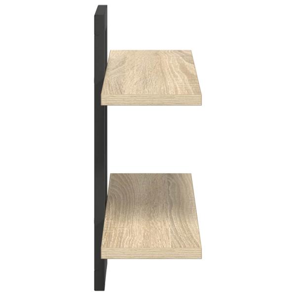Schweberegale Sonoma-Eiche 40 x 15 x 40 cm Holzwerkstoff