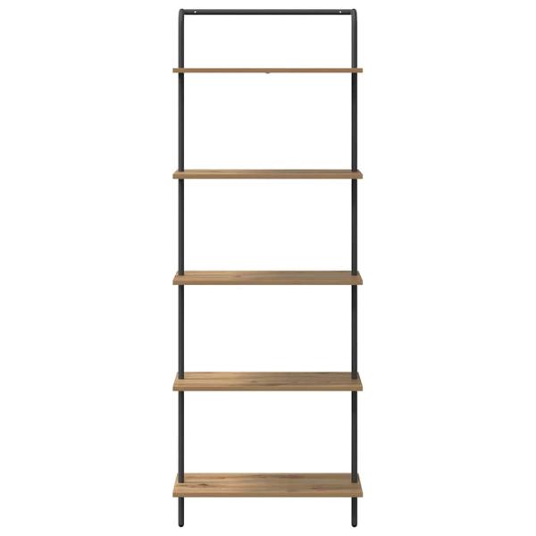 Bücherregal 5 Ebenen 60 x 24 x 168 cm Holzwerkstoff