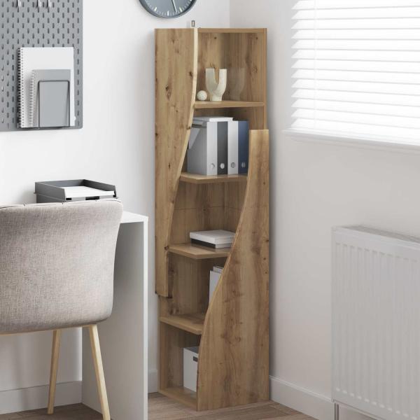 Eckschrank 32x32x140cm Holzwerkstoff Artisan-Eiche