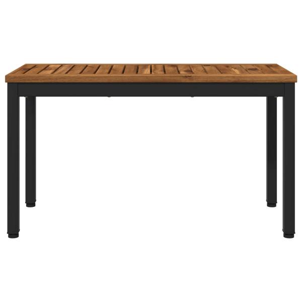 Gartenbank 80,5 x 35 x 45 cm Massivholz Akazie Rechtwinklig