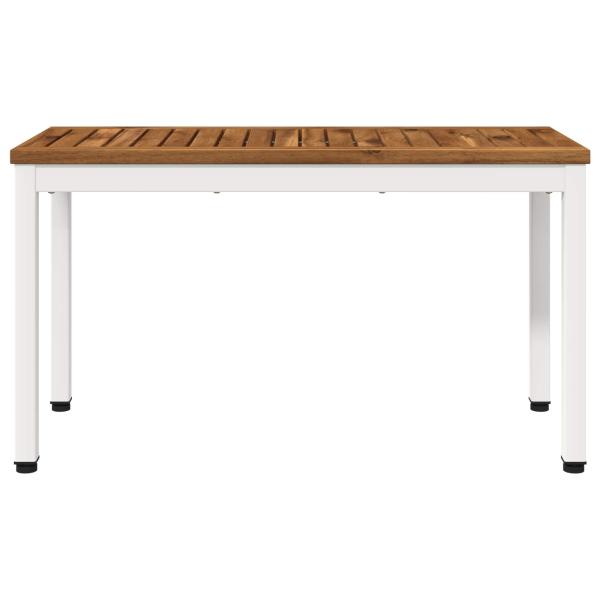 Gartenbank 80,5 x 35 x 45 cm Massivholz Akazie Rechtwinklig