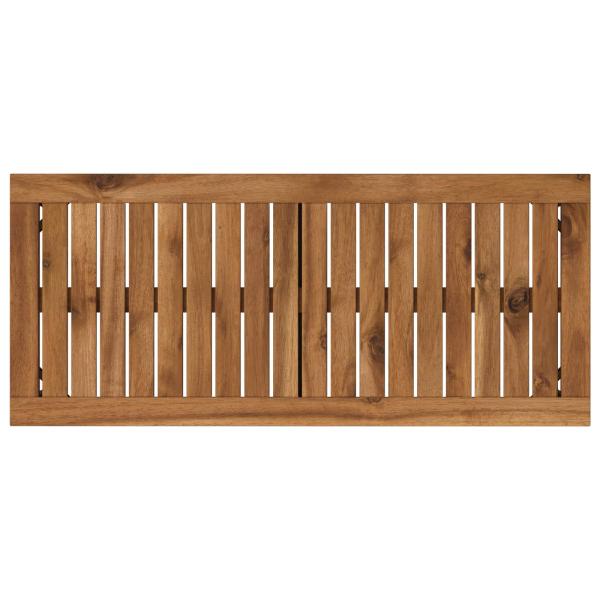 Gartenbank 80,5 x 35 x 45 cm Massivholz Akazie Rechtwinklig