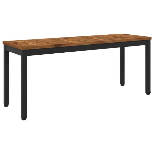 ARDEBO.de - Gartenbank 108,5 x 35 x 45 cm Massivholz Akazie Rechtwinklig