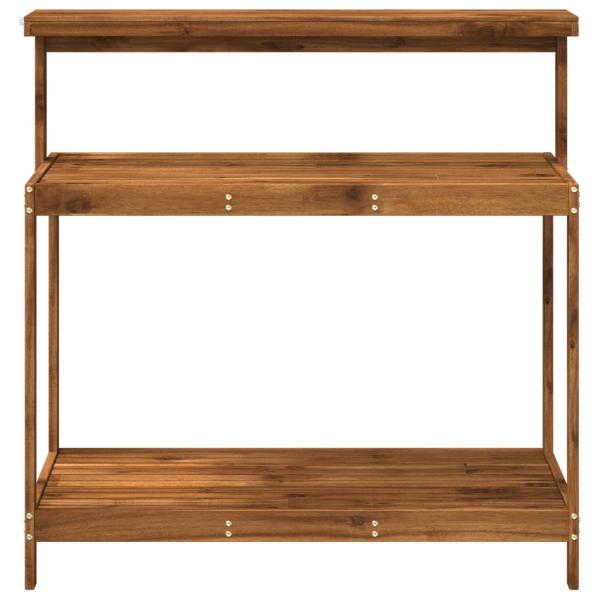 Outdoor Umtopfbank 111,5 x 48,5 x 107 cm Massivholz Akazie